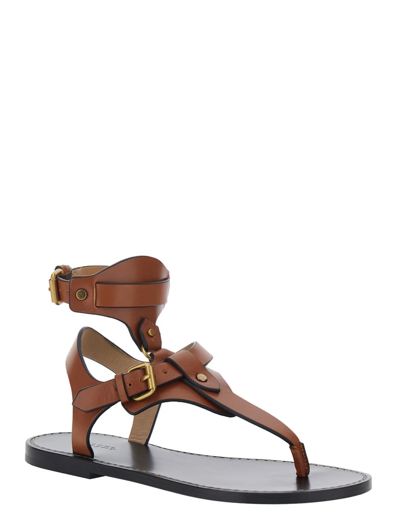 sandals eveena brown leather by Selfnex