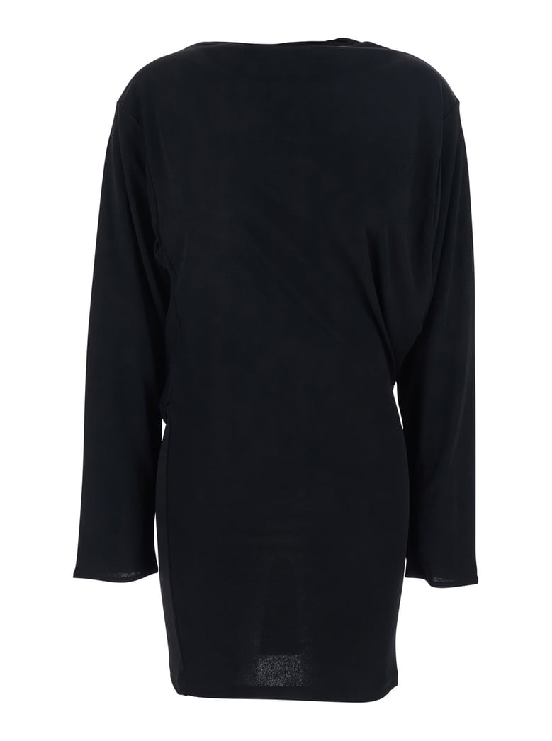 dress la robe mistral black viscose blend by Selfnex