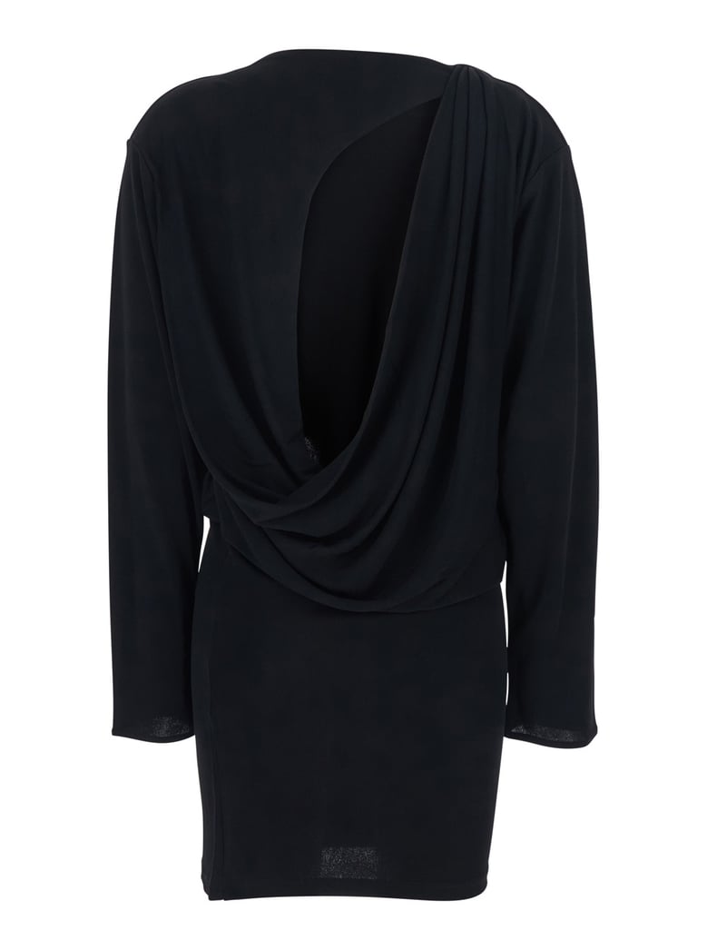dress la robe mistral black viscose blend by Selfnex