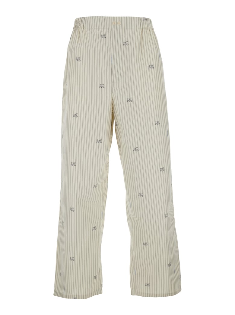 trousers beige cotton by Selfnex