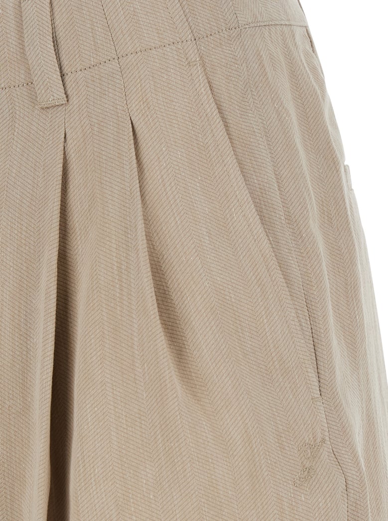 shorts le short pastro beige linen blend by Selfnex