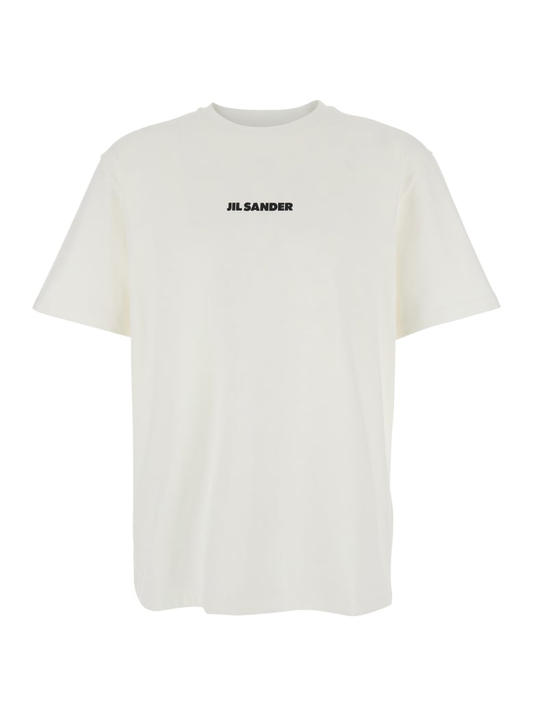 crew neck t-shirt white cotton by Selfnex