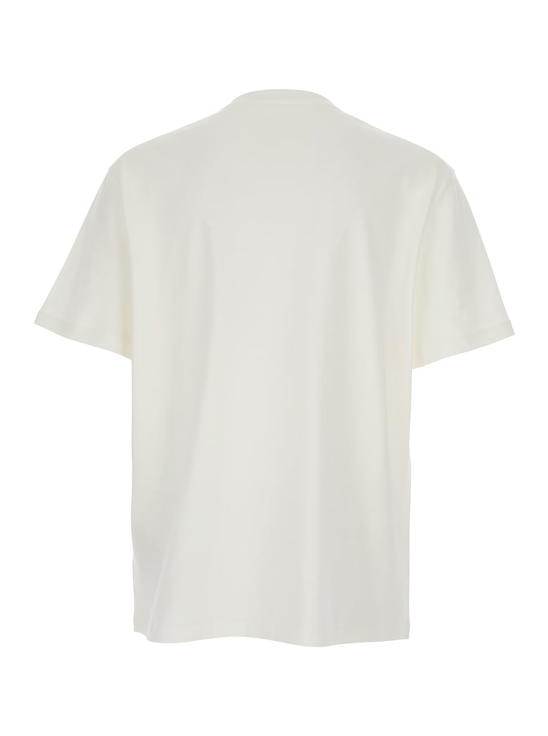crew neck t-shirt white cotton by Selfnex