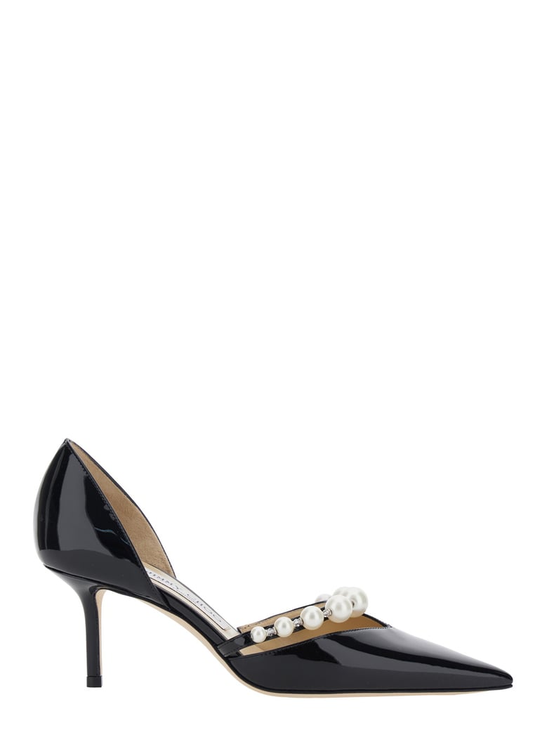 stiletto heels aurelie black leather by Selfnex