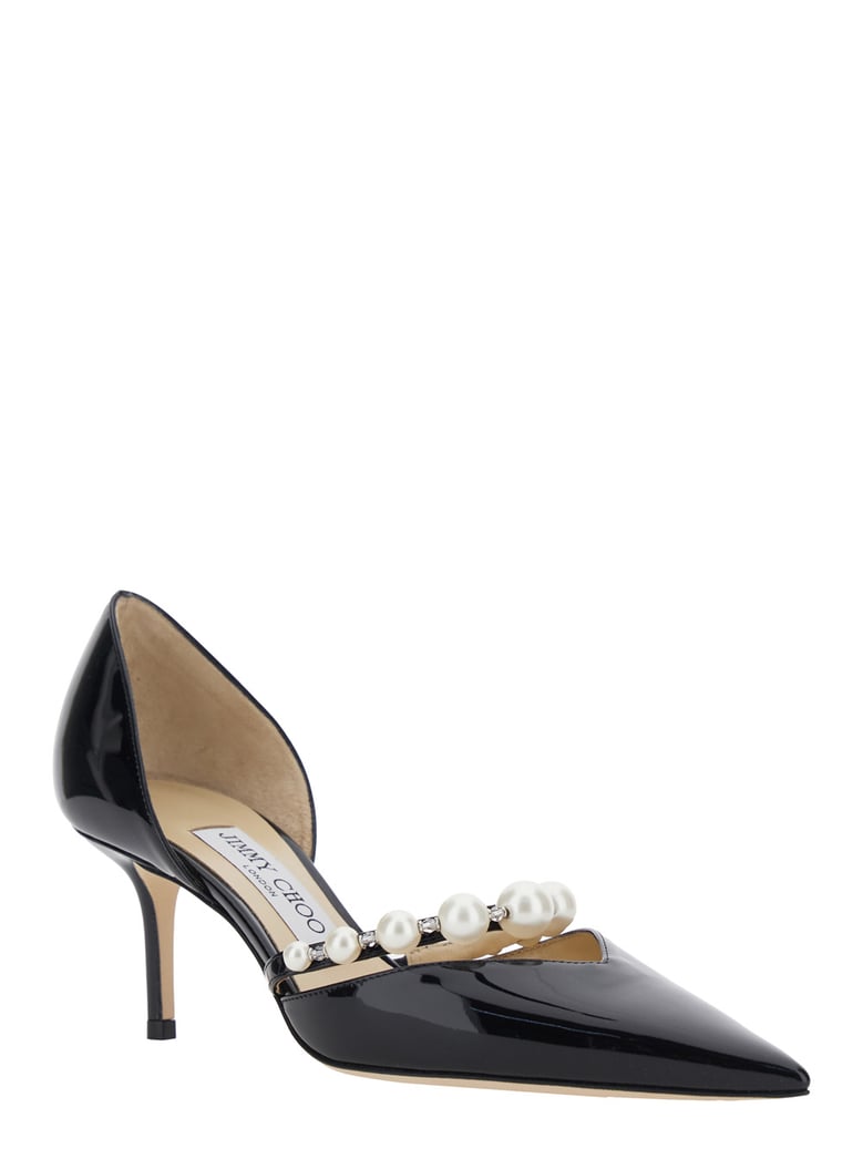 stiletto heels aurelie black leather by Selfnex