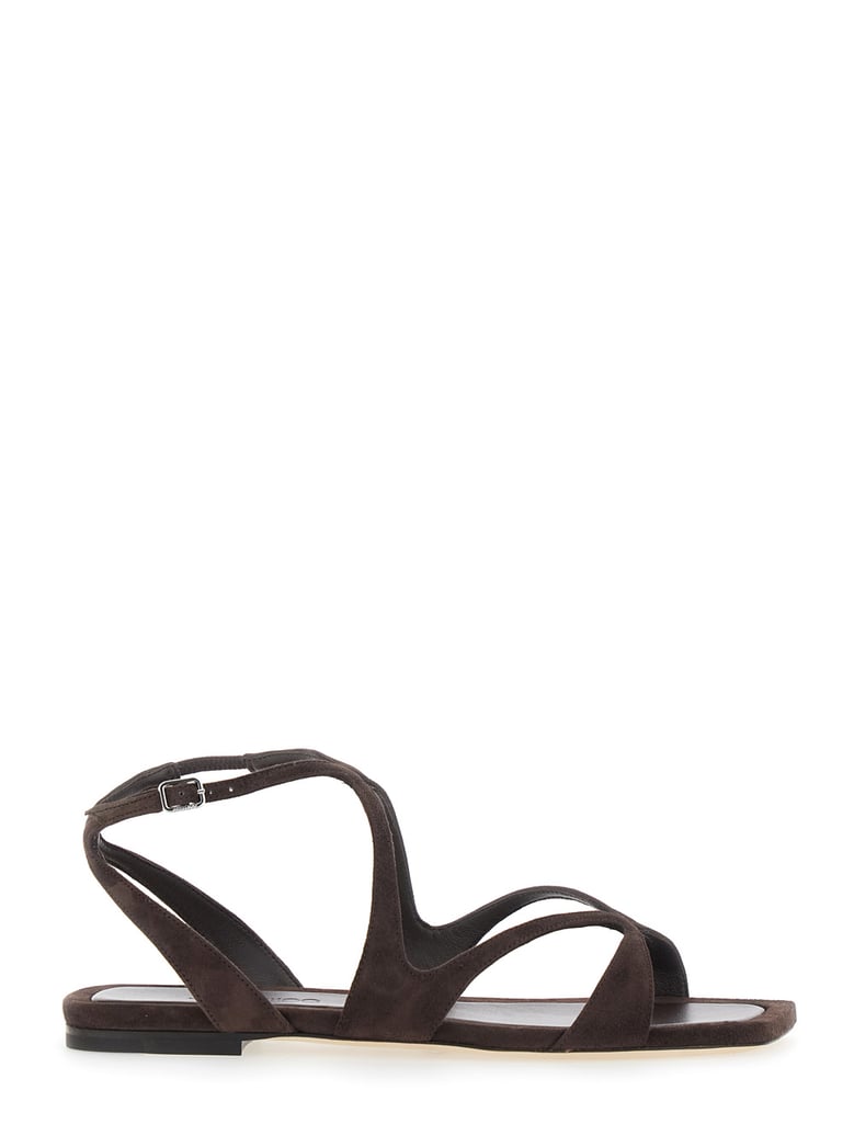 sandals ayla brown suede by Selfnex