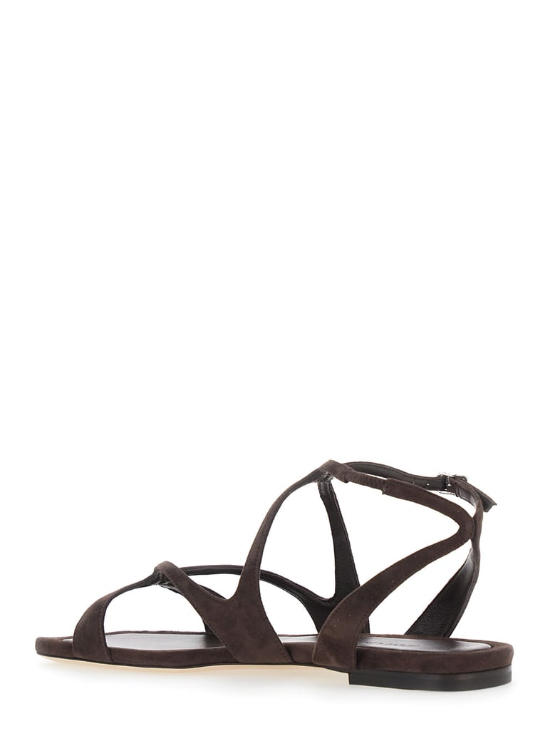 sandals ayla brown suede by Selfnex