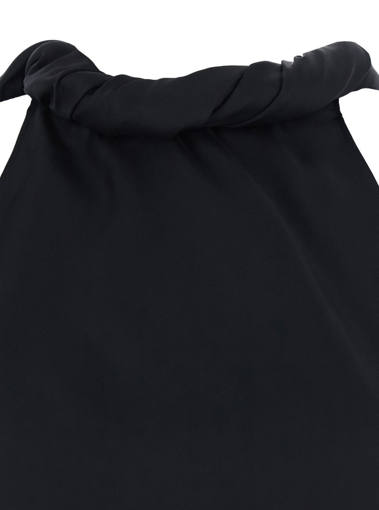 top wilma black silk collar by Selfnex