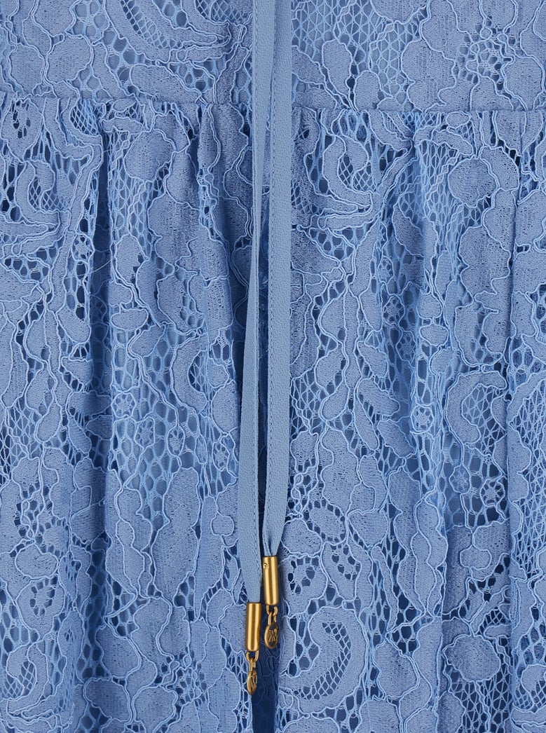 long dress light blue cotton-blend by Selfnex