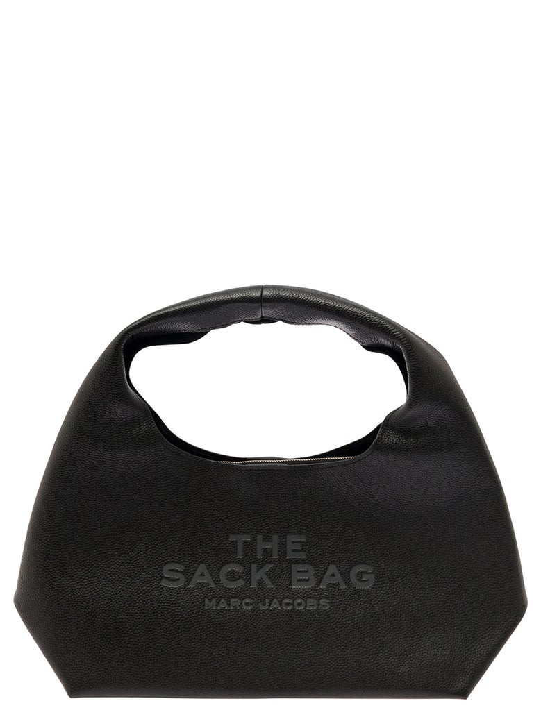 shoulder bag the sack black pebbled leather by Selfnex
