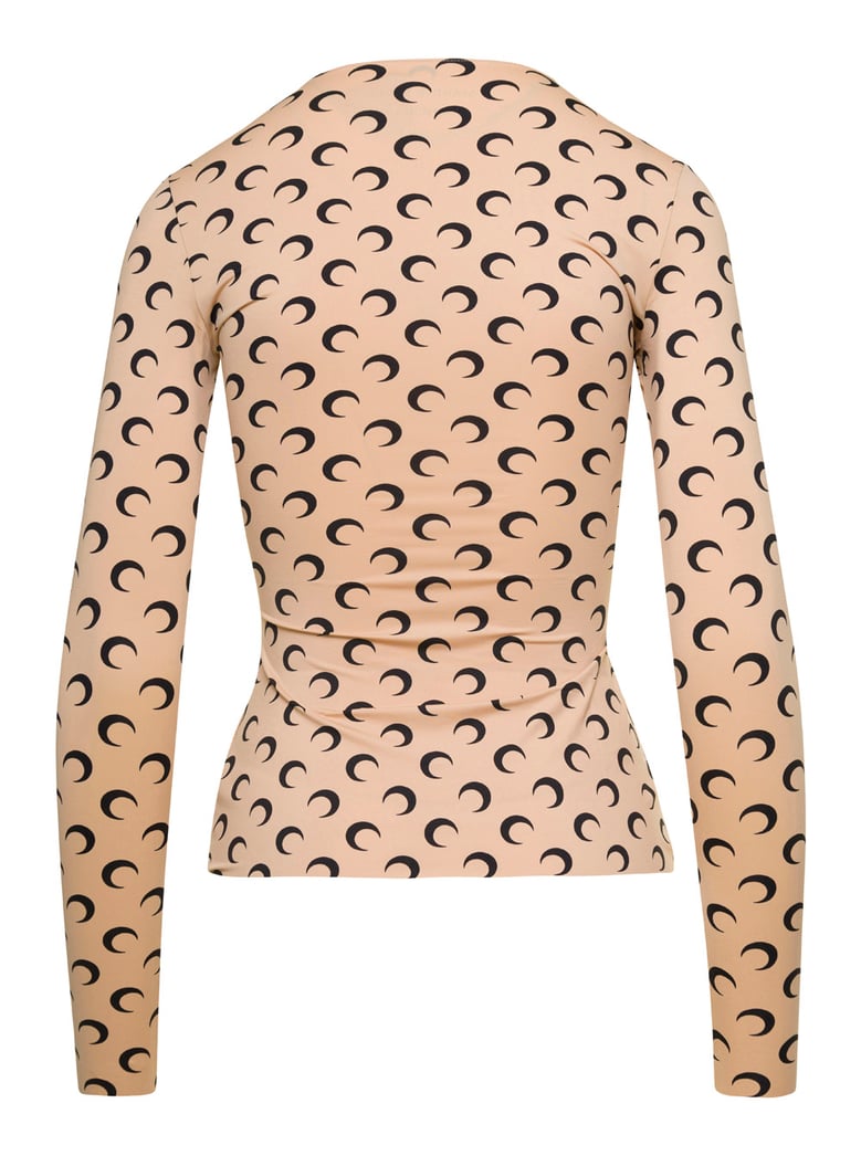t-shirt crescent moon beige by Selfnex