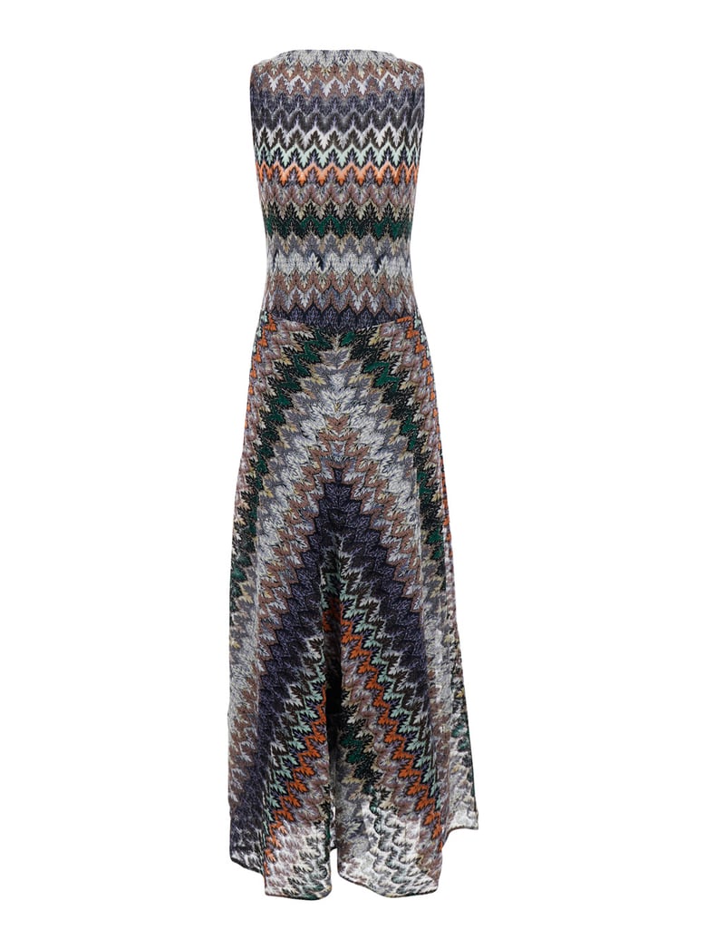 sleeveless long dress multicolour viscose by Selfnex