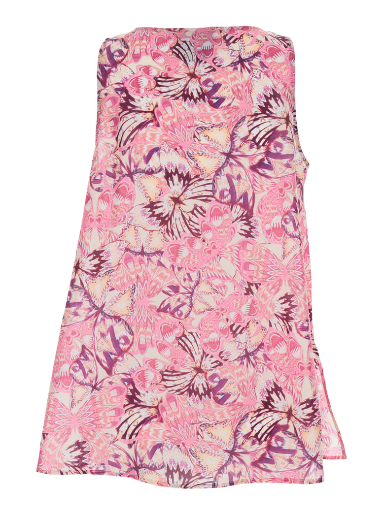 top ocra multicolour silk by Selfnex