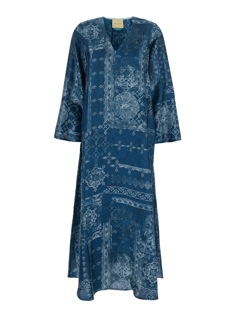 long dress garcia blue silk by Selfnex