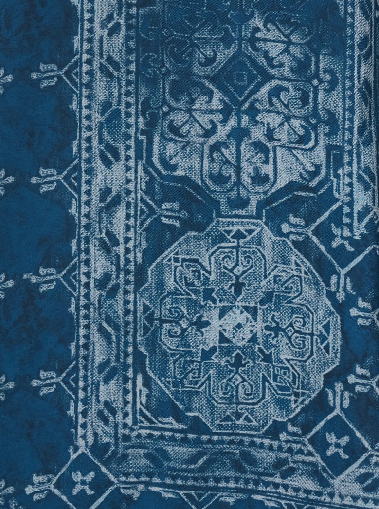 long dress garcia blue silk by Selfnex