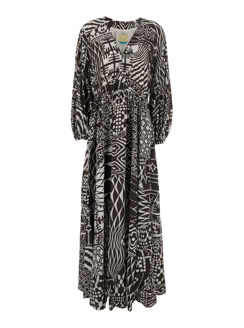 dress francisco brown silk by Selfnex