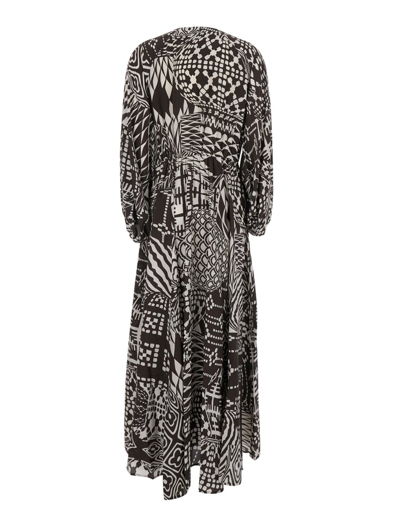 dress francisco brown silk by Selfnex
