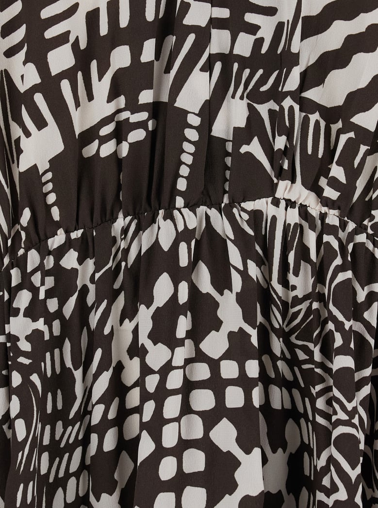 dress francisco brown silk by Selfnex
