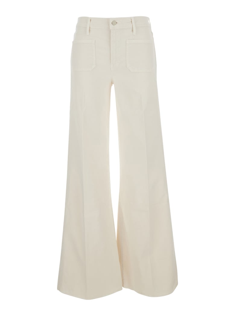 jeans the patch pocket twister fray white by Selfnex
