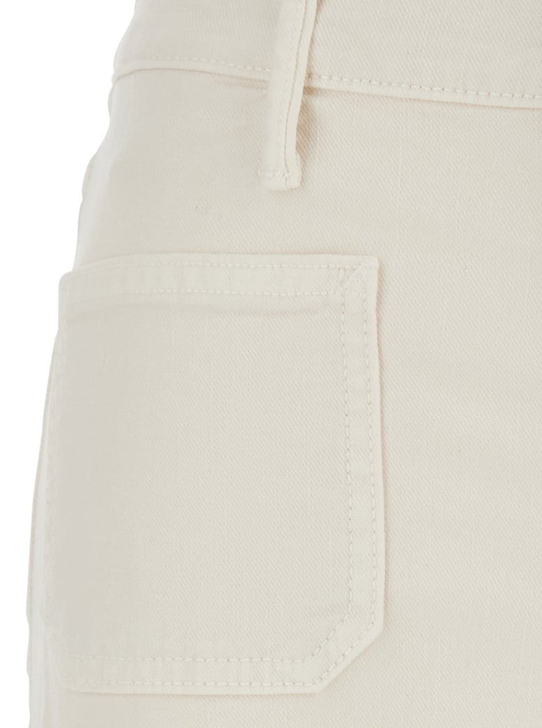 jeans the patch pocket twister fray white by Selfnex