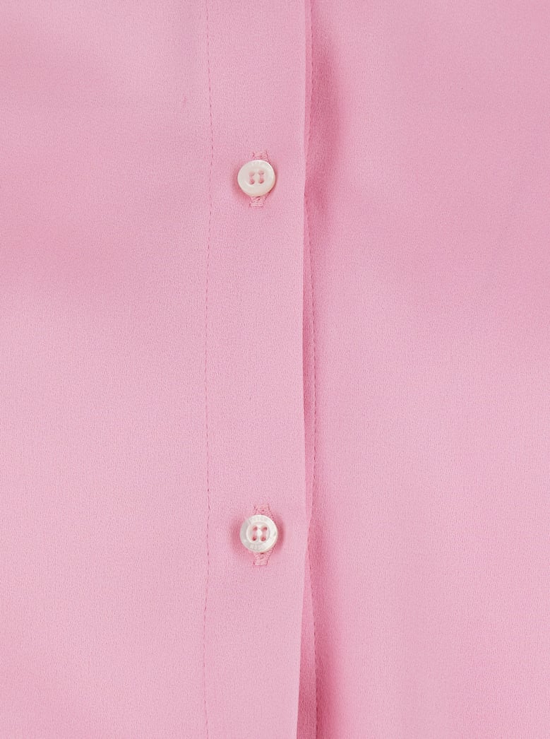 dress v-neck pink viscose by Selfnex