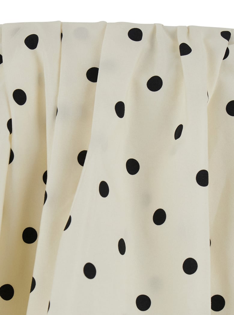 top with polka dots white cotton by Selfnex