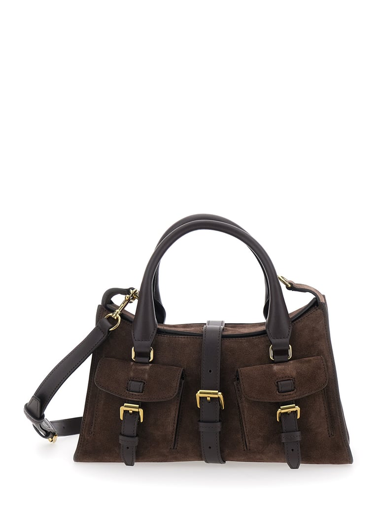 handbag roxanne brown suede by Selfnex