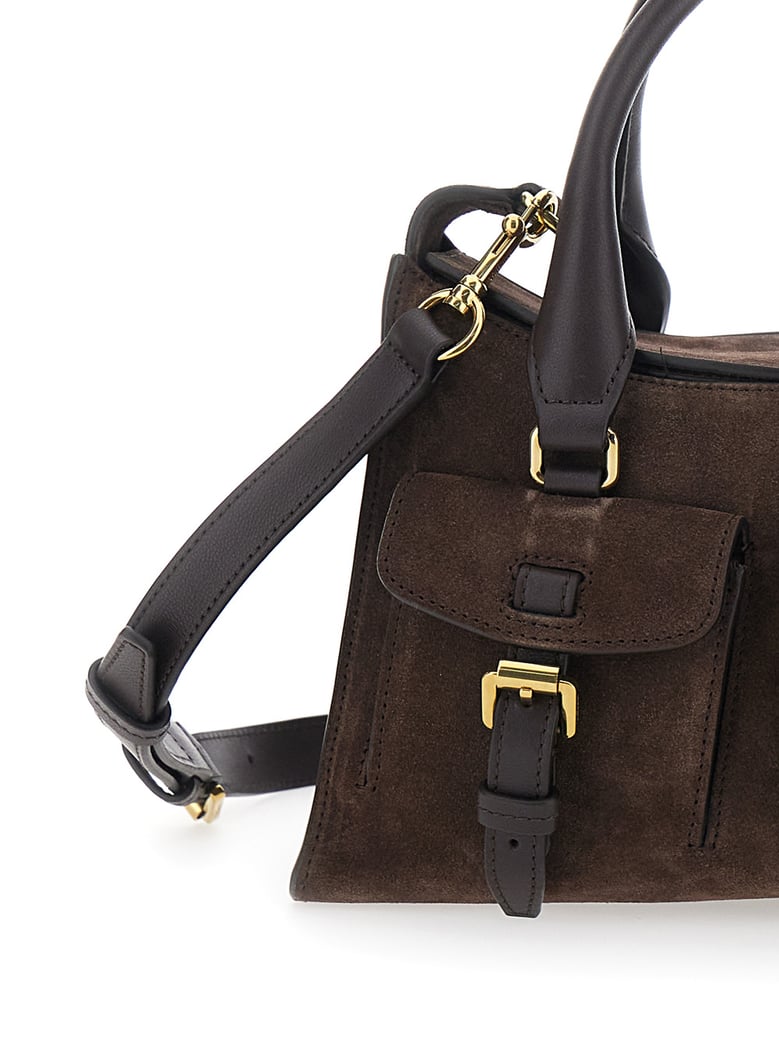 handbag roxanne brown suede by Selfnex