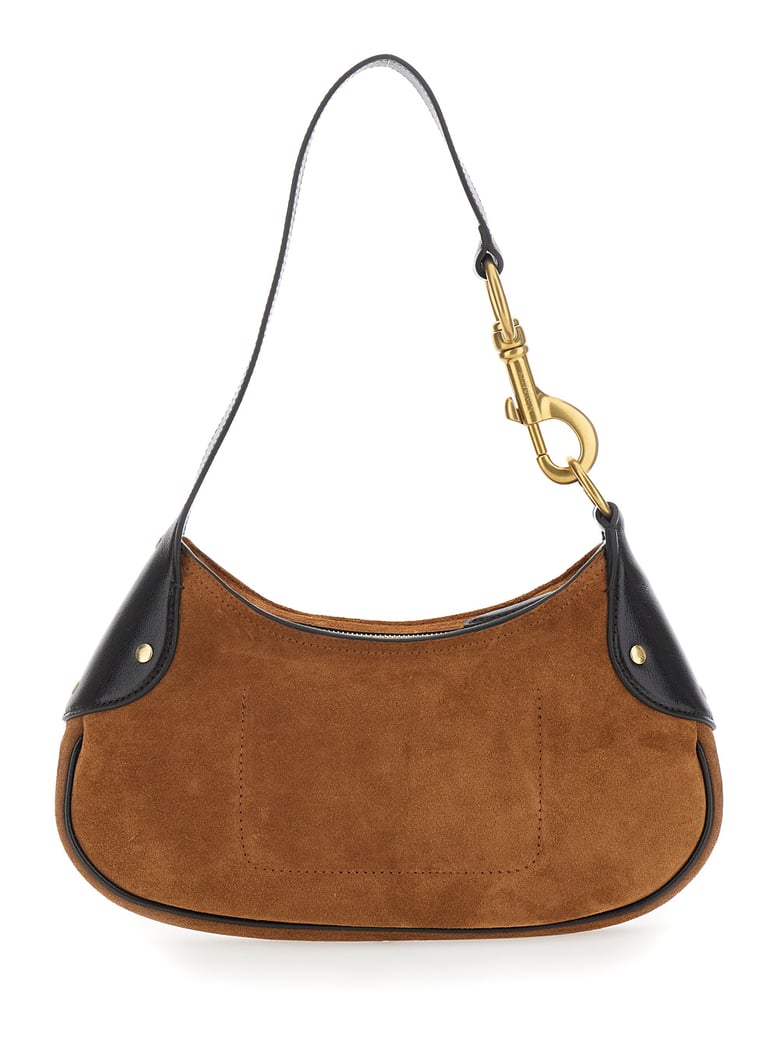 shoulder bag hackney brown suede by Selfnex