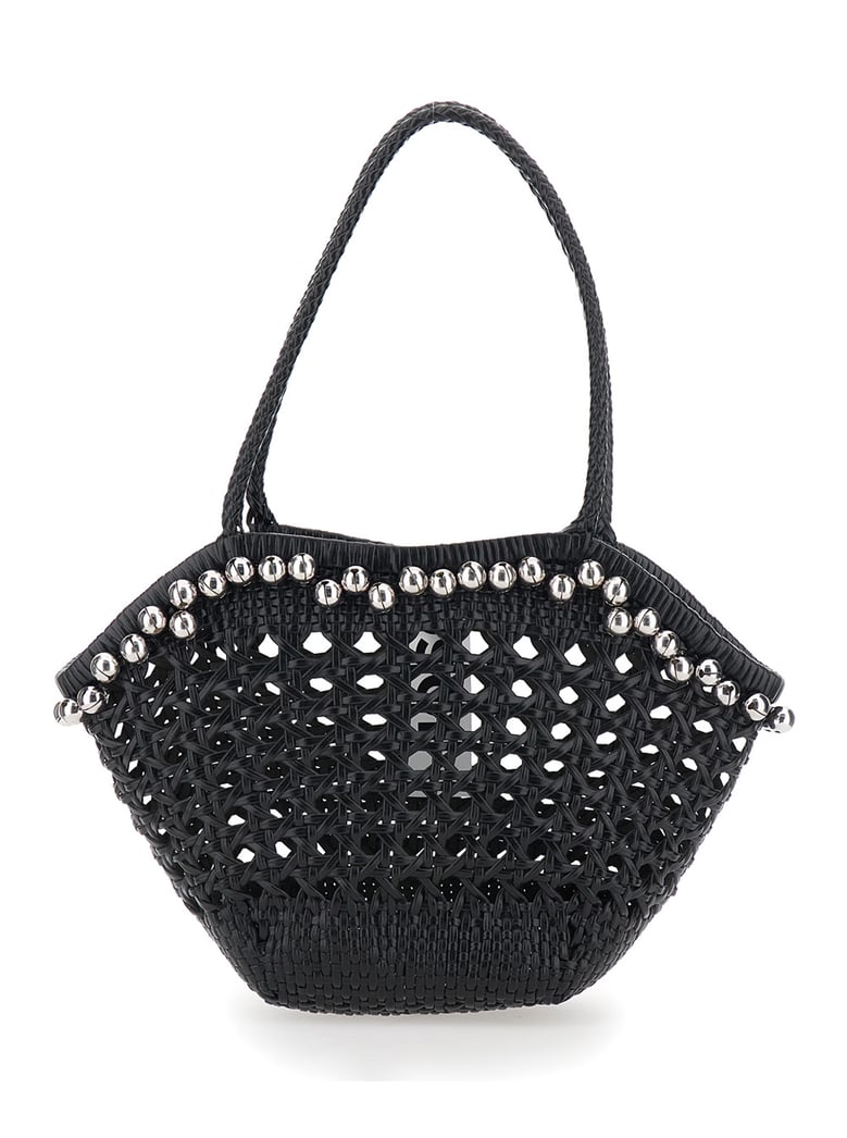 shoulder bag lip black leather by Selfnex