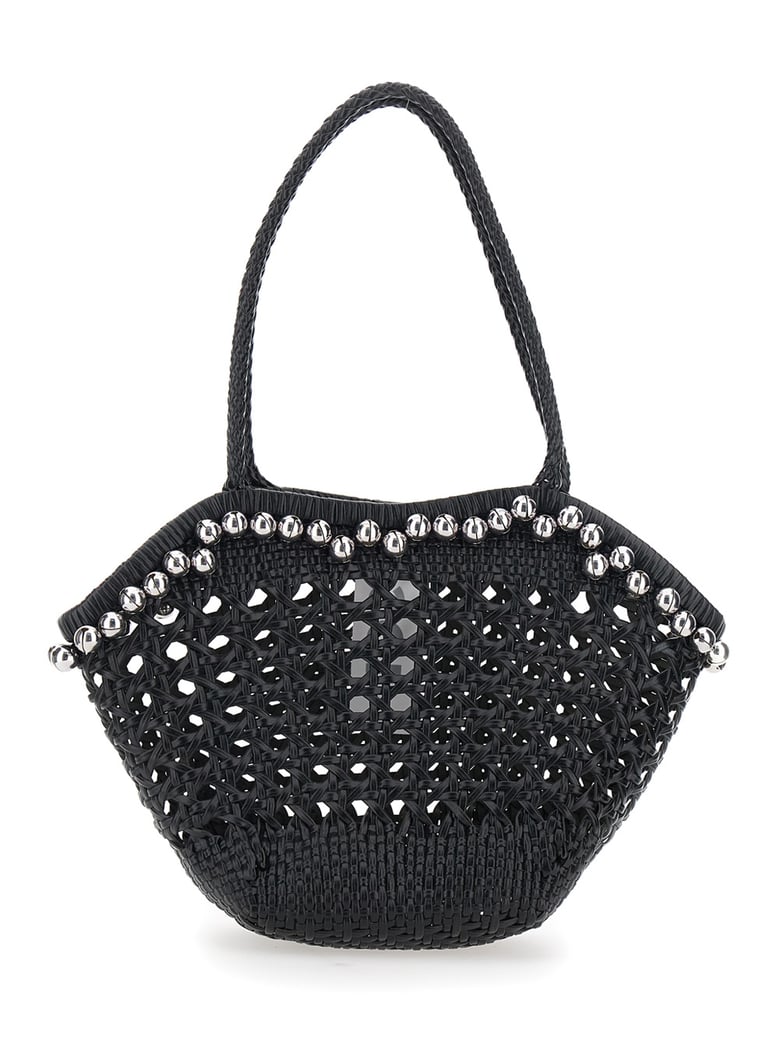 shoulder bag lip black leather by Selfnex