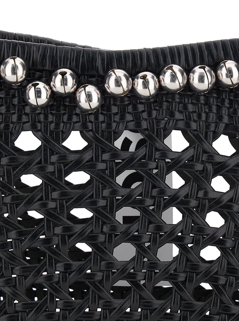 shoulder bag lip black leather by Selfnex