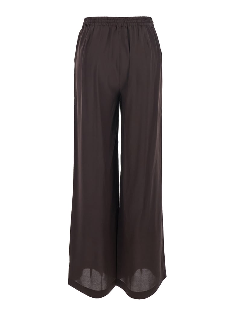 trousers, silk drawstring, brown by Selfnex