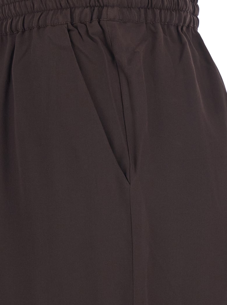 trousers, silk drawstring, brown by Selfnex
