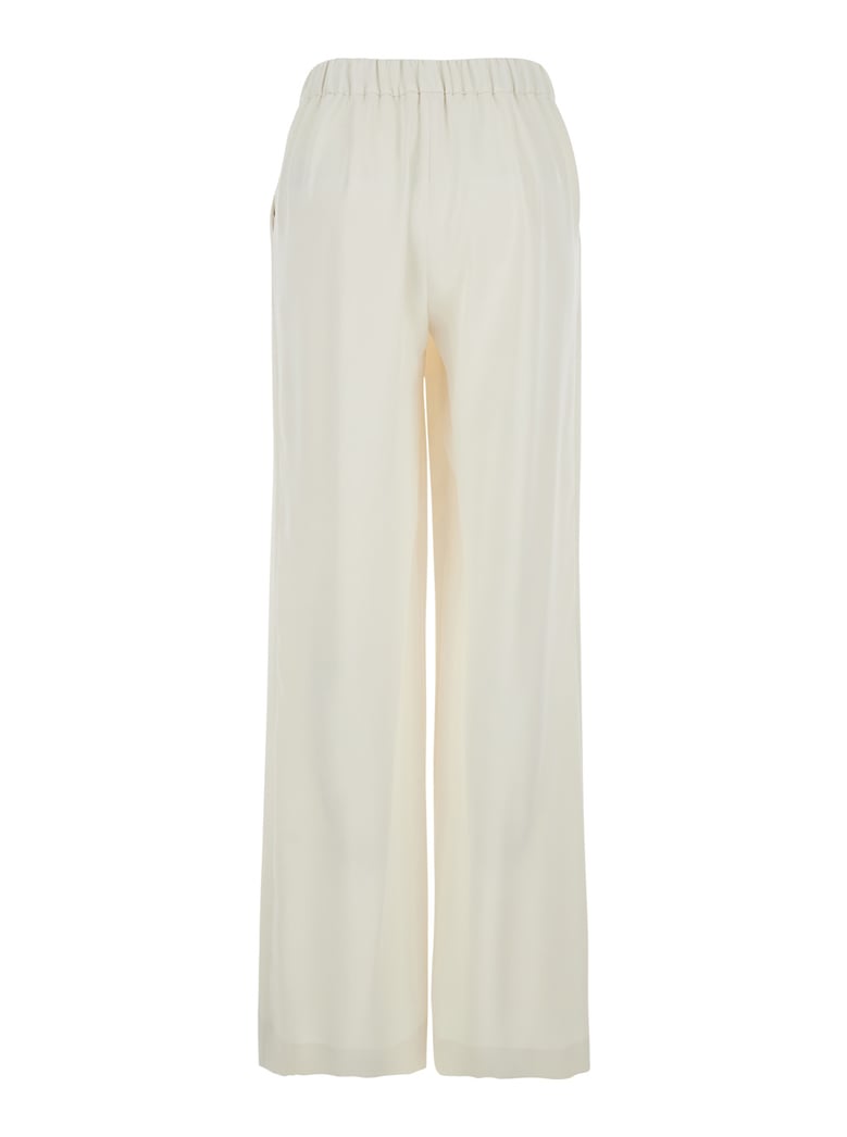 wide-leg trousers white by Selfnex
