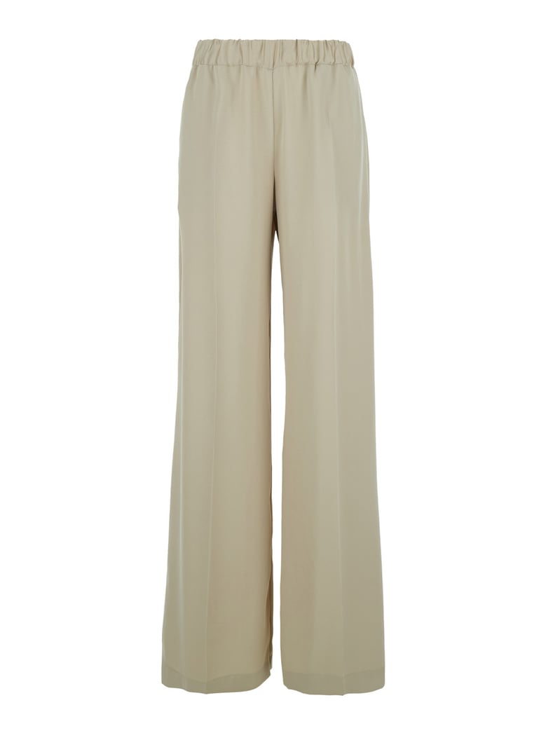 tech fabric pants beige by Selfnex