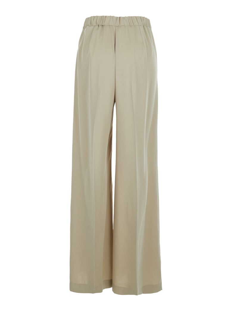 tech fabric pants beige by Selfnex