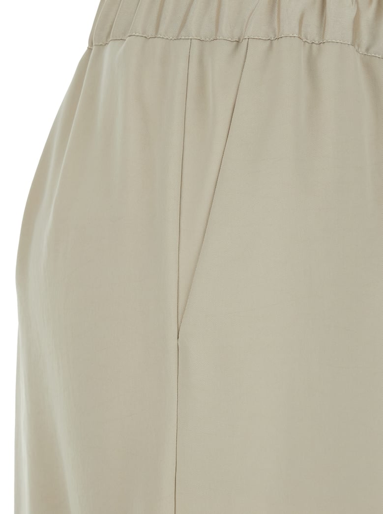 tech fabric pants beige by Selfnex