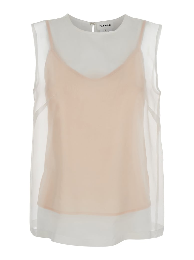 blouse silk white by Selfnex