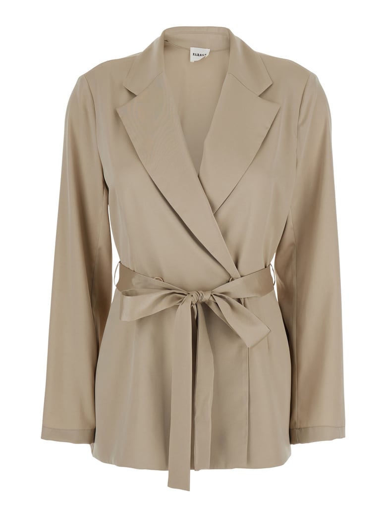 double-breasted jacket beige by Selfnex