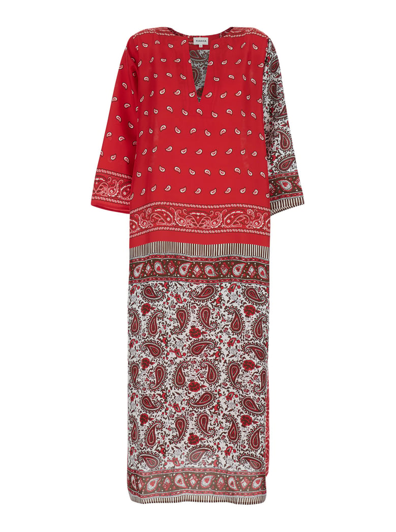 caftan red silk by Selfnex