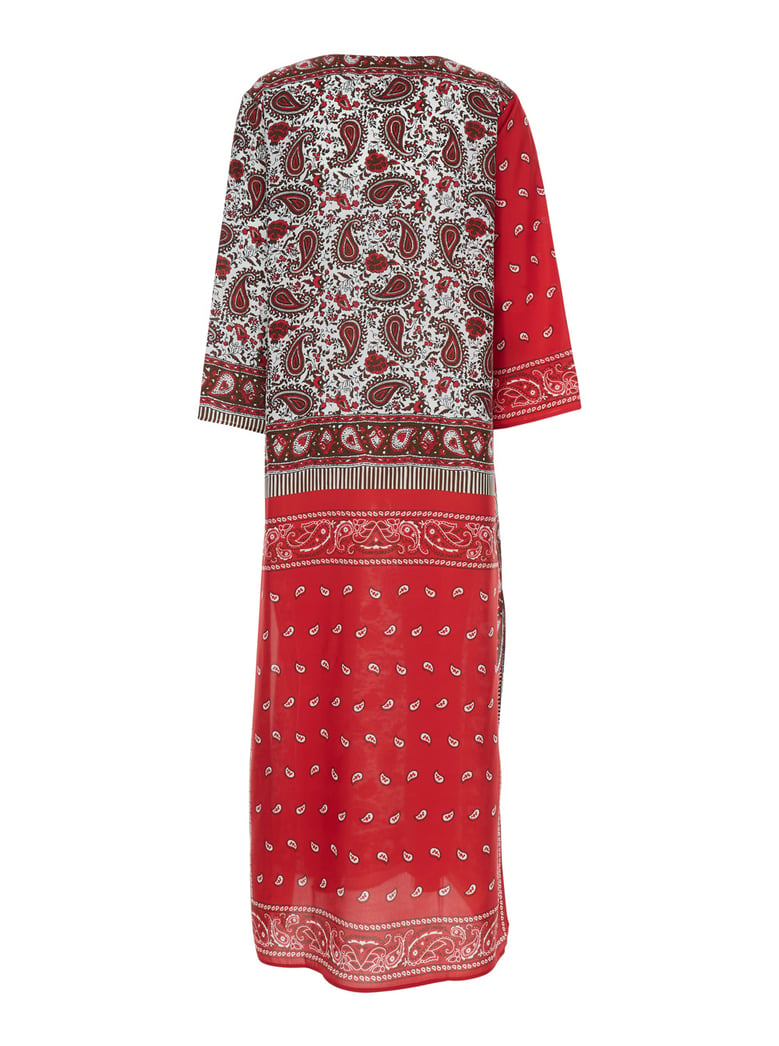 caftan red silk by Selfnex
