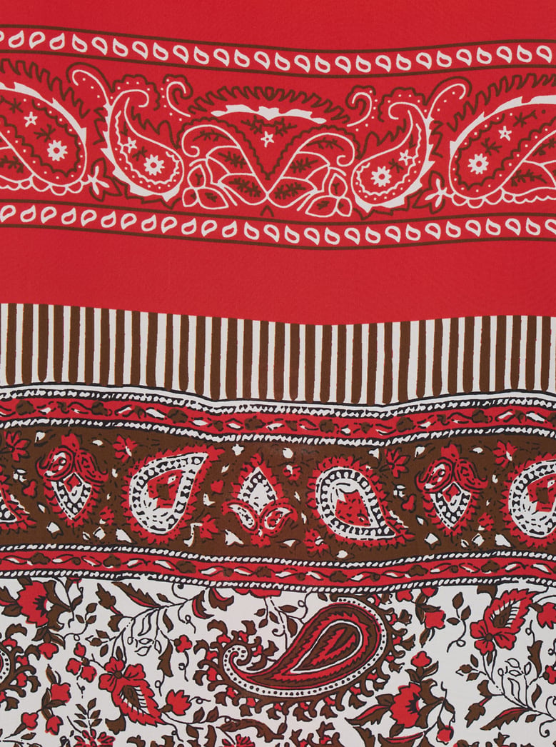 caftan red silk by Selfnex