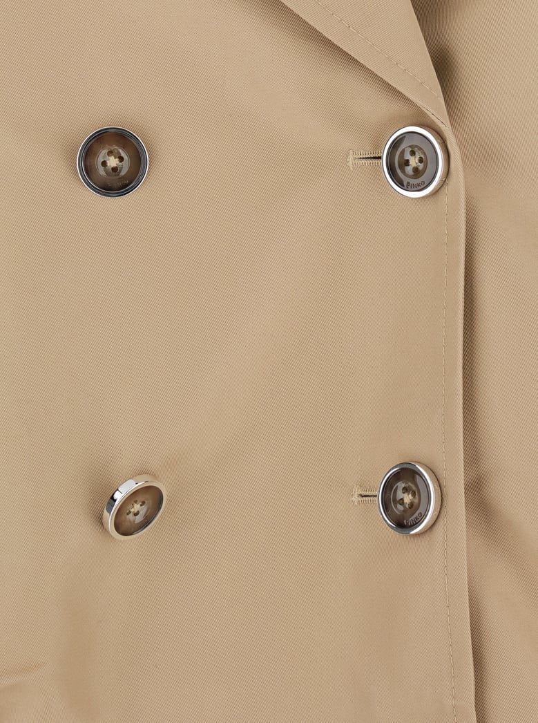 trench coat double-breasted beige by Selfnex