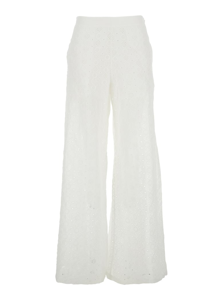 trousers cotton white by Selfnex