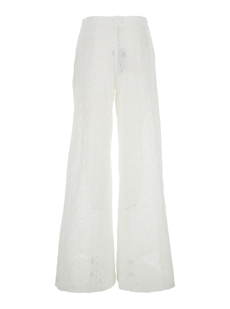 trousers cotton white by Selfnex
