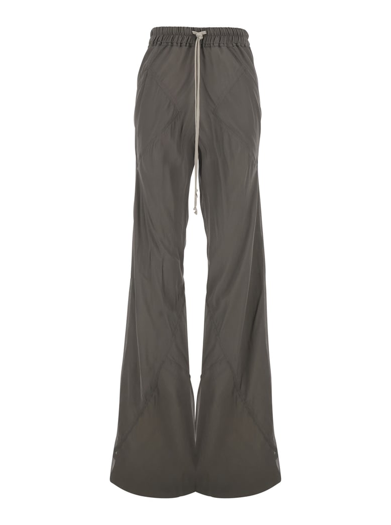 trousers bias grey silk blend by Selfnex