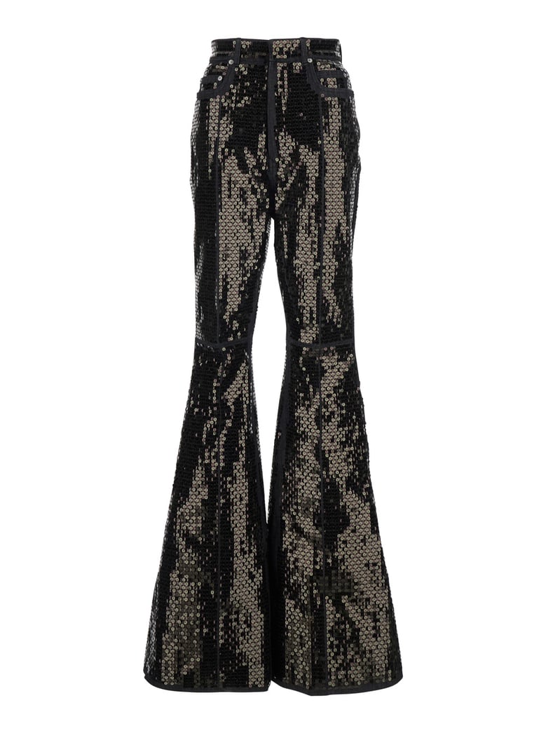 jeans bolan black sequin denim by Selfnex