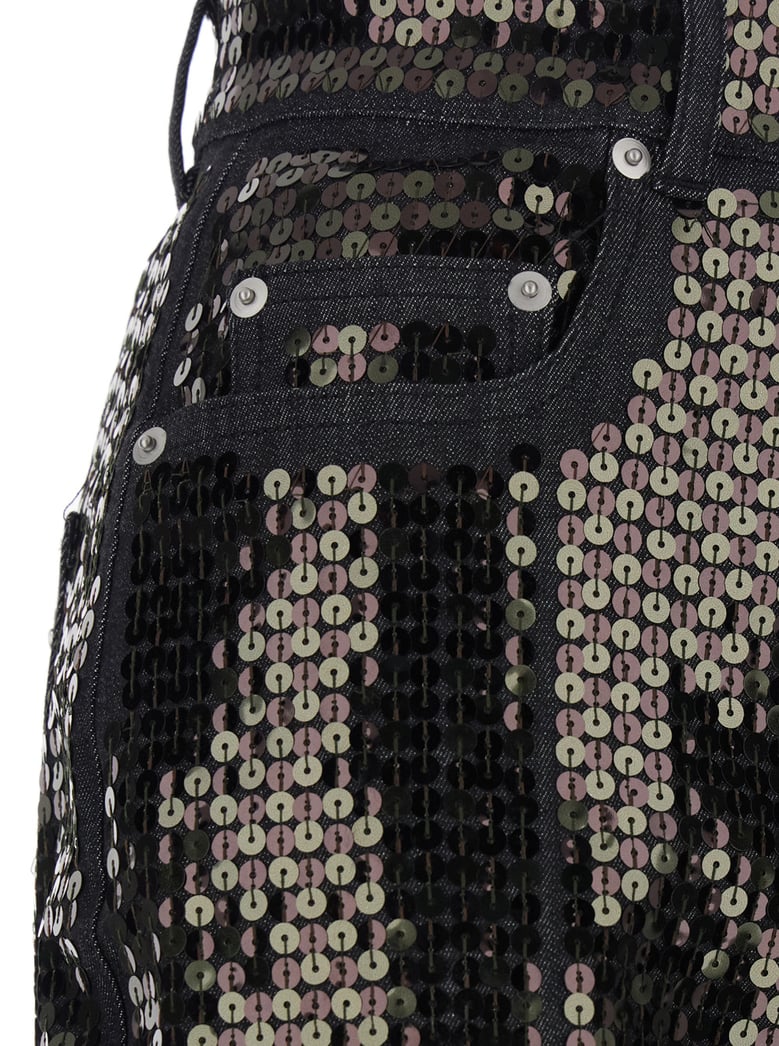 jeans bolan black sequin denim by Selfnex