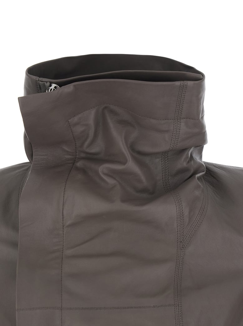 jacket naska grey leather by Selfnex